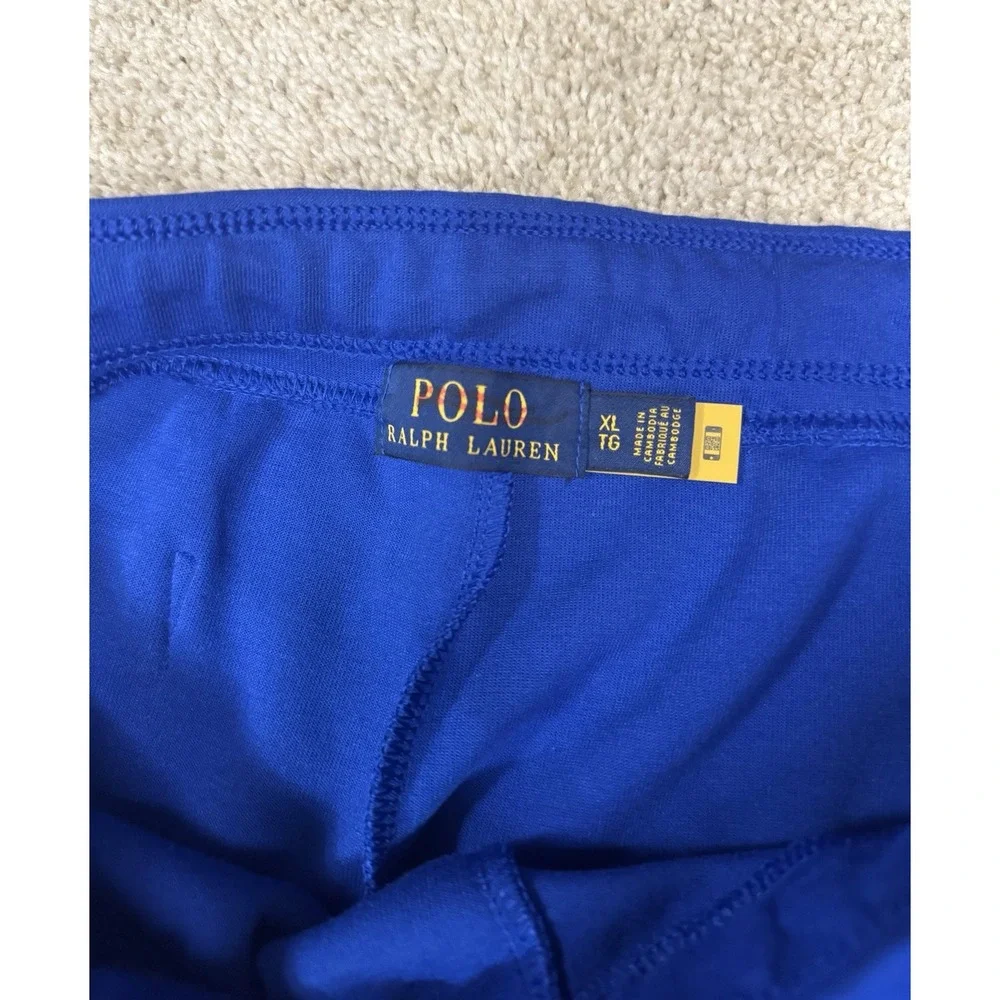 Polo Ralph Lauren Double Knit Athletic Shorts Blue Size L - Picture 4 of 5